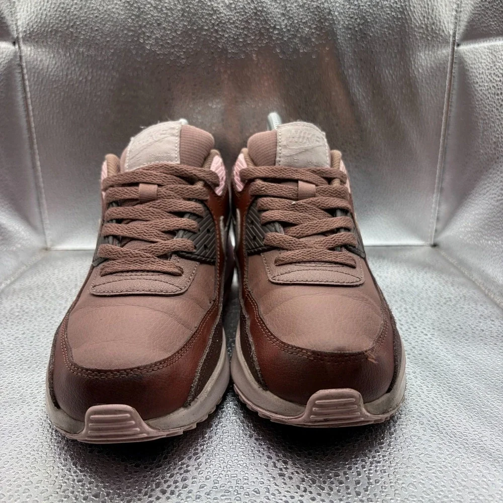 Size 5.5Y Nike Air Max 90 LTR (GS) Smokey Mauve Kids Sneakers CD6864-201